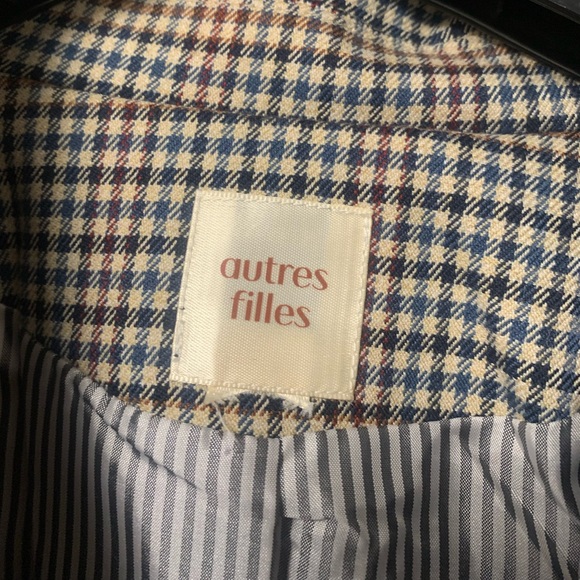 Autres Filles Women’s Checkered blazer size XL - Picture 3 of 5